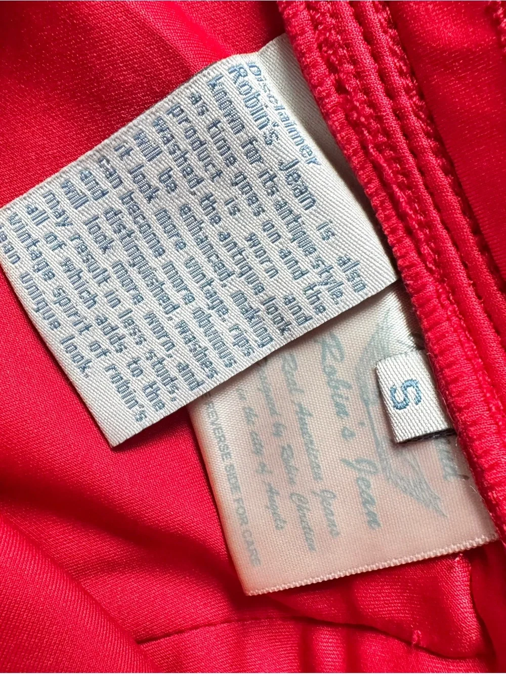 Robin's Jean Red Joggers with Black Side Panels & Number 8